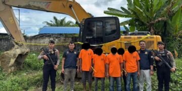 Polisi Berhasil Menangkap 5 Pelaku Penambangan Ilegal di Nagan Raya