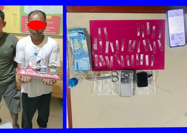 Dua Pria Ditangkap Polisi saat Bertransaksi Nakotika di Aceh Timur