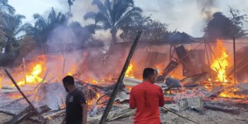 Sebuah Rumah di Pante Bidari Aceh Timur Hangus Terbakar Dilahap “Si Jago Merah”